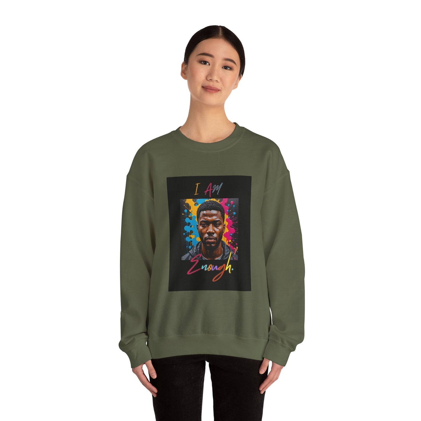 " Mi Amor' I am enough Crewneck Sweatshirt