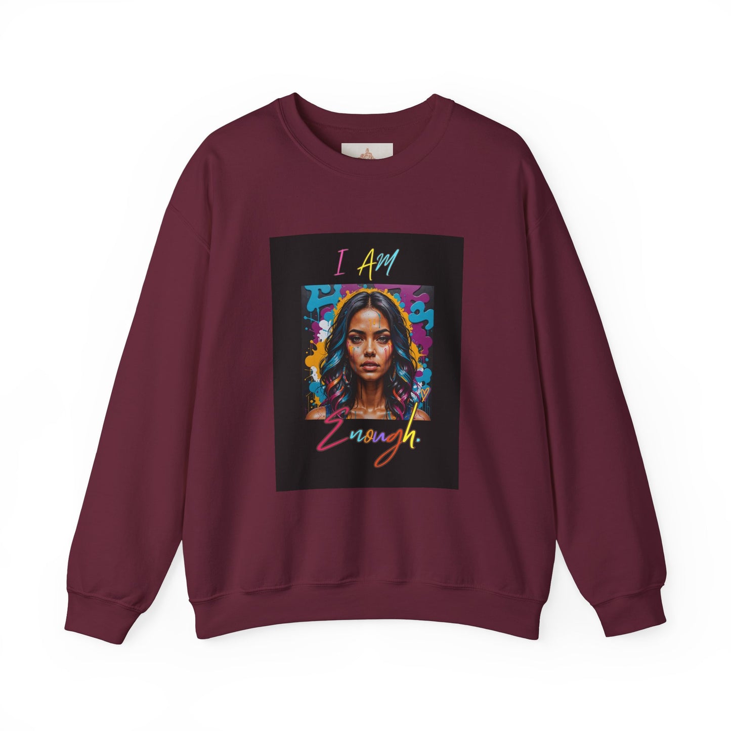 "Mi hermosa reina" 'I Am Enough' -Unisex Crewneck Sweatshirt