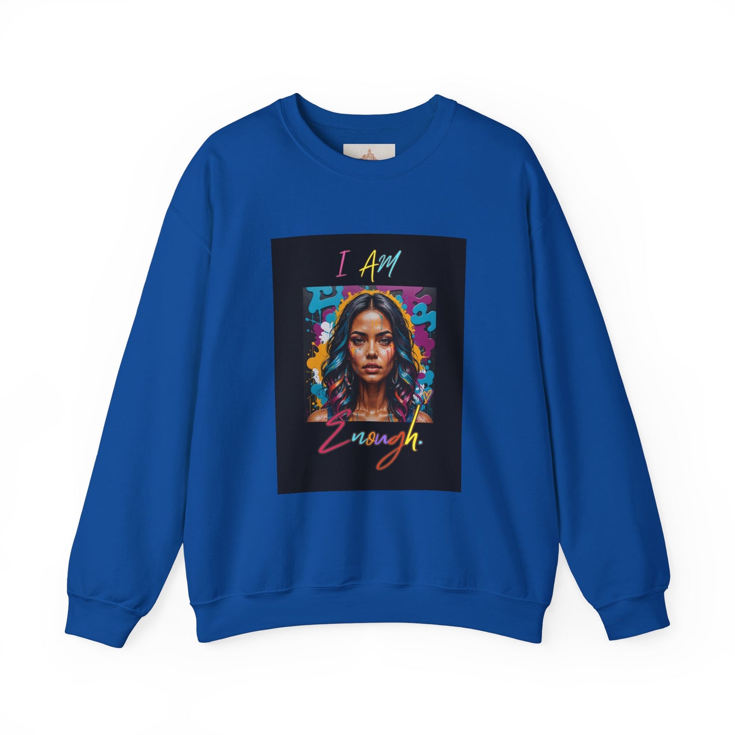"Mi hermosa reina" 'I Am Enough' -Unisex Crewneck Sweatshirt