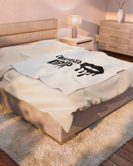 Chocolate Drip Plush Blanket
