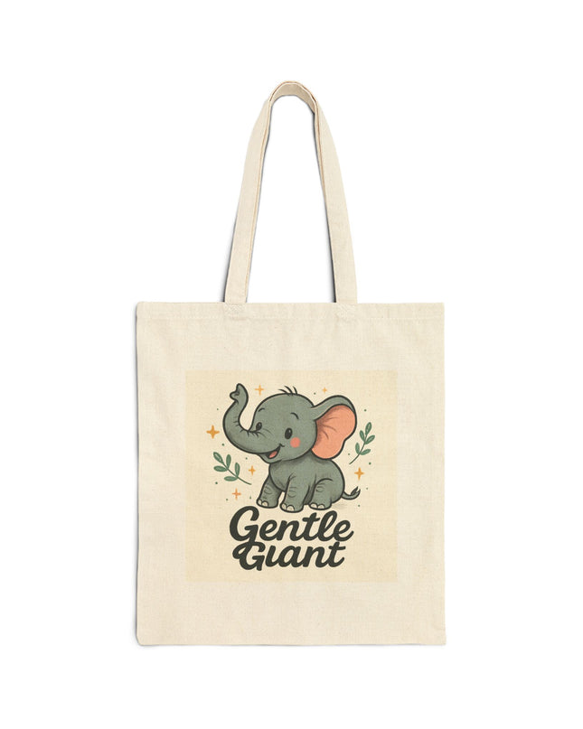 Gentle Giant Elephant Cotton Tote Bag