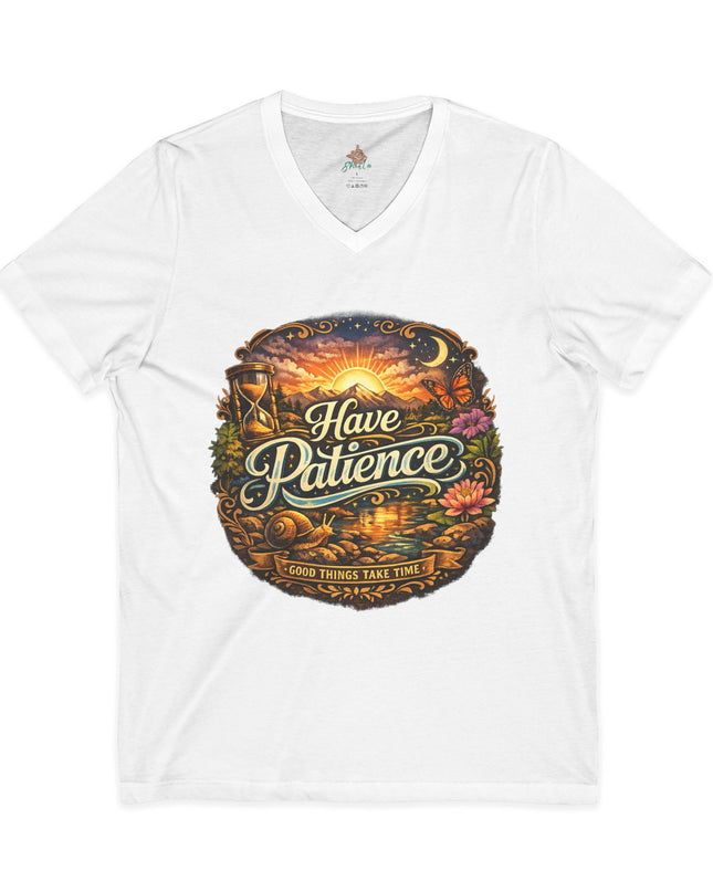 Have Patience V-Neck Tee