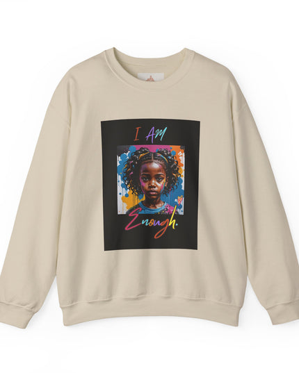'Little Black Girl i am enough Crewneck Sweatshirt