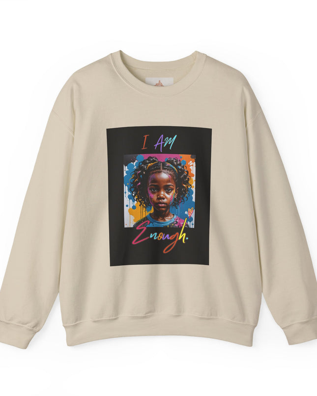 'Little Black Girl i am enough Crewneck Sweatshirt