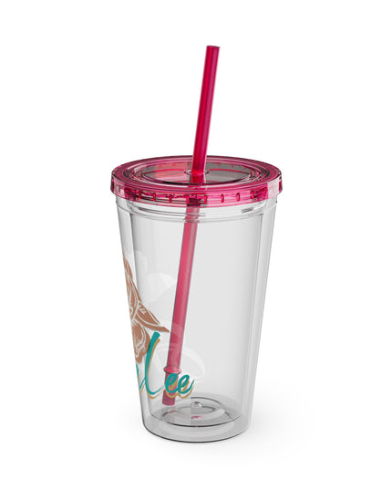 SheaLeeTumbler with Straw- Customizeable