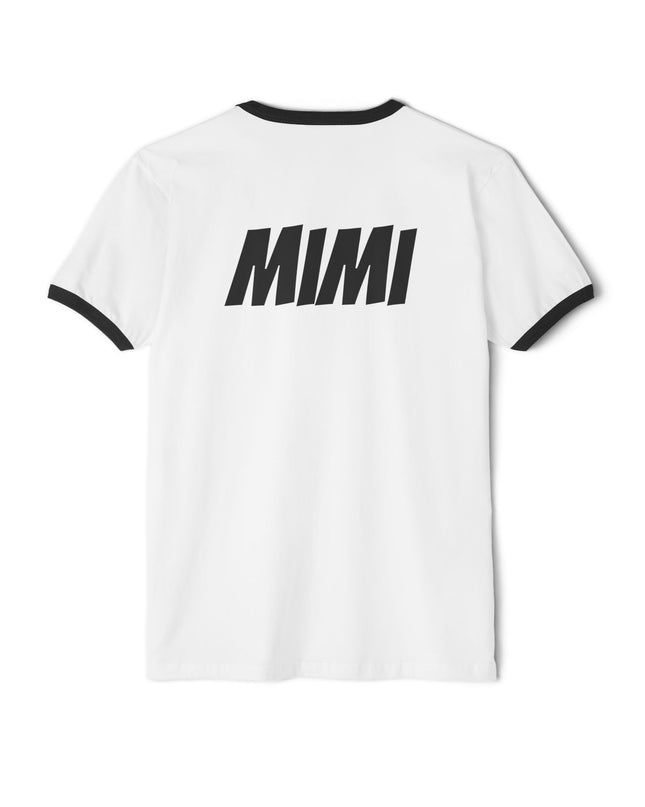 Ringer T-Shirt — “Pick Me! I’m Ready to Win Big!” Vintage Lottery Game Tee (Back 'MIMI')