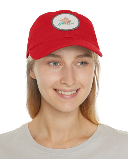 Stylish Dad Hat with Leather Rose Patch - Perfect Gift for Men & Women