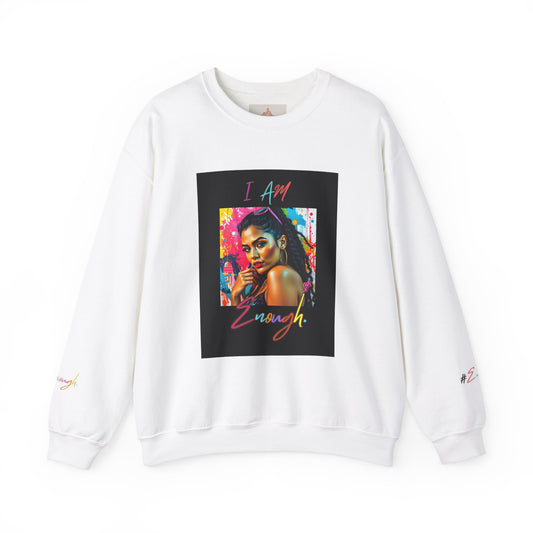 'Mujer Latina' I Am Enough Artwork Empowering Unisex Sweatshirt