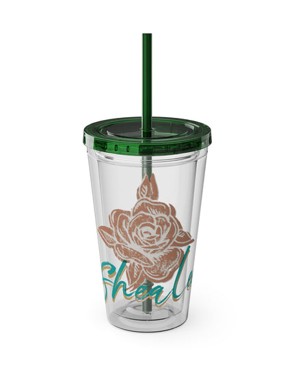SheaLeeTumbler with Straw- Customizeable