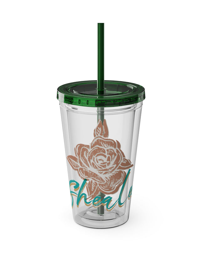 SheaLeeTumbler with Straw- Customizeable