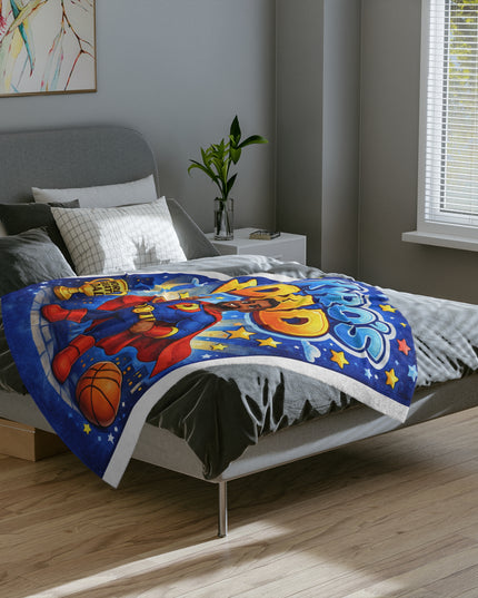 Dad Superhero Personalized Blanket