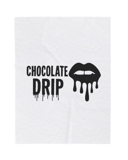 Chocolate Drip Plush Blanket