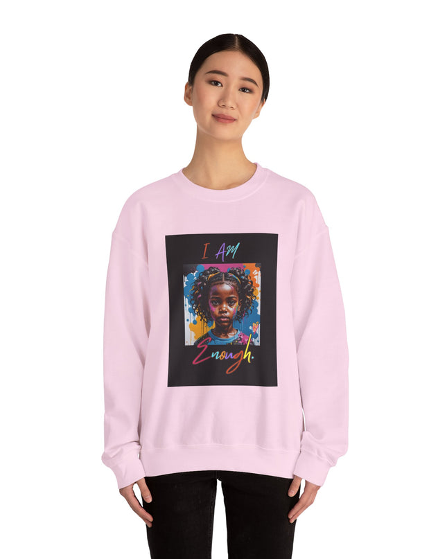 'Little Black Girl i am enough Crewneck Sweatshirt