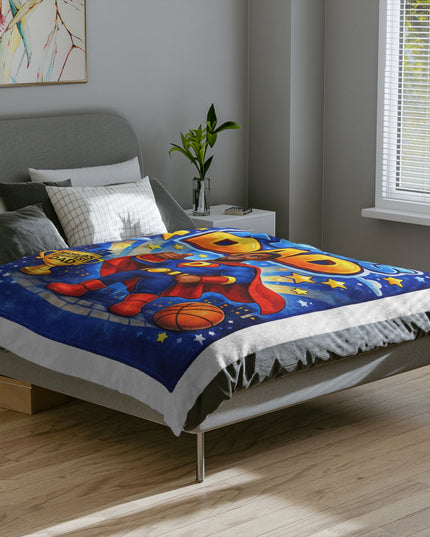 Dad Superhero Personalized Blanket