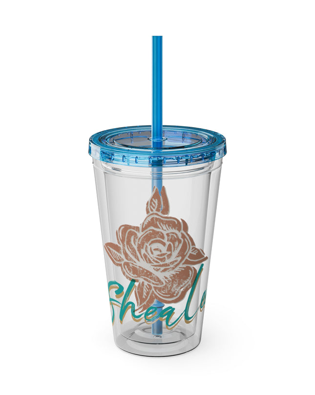 SheaLeeTumbler with Straw- Customizeable