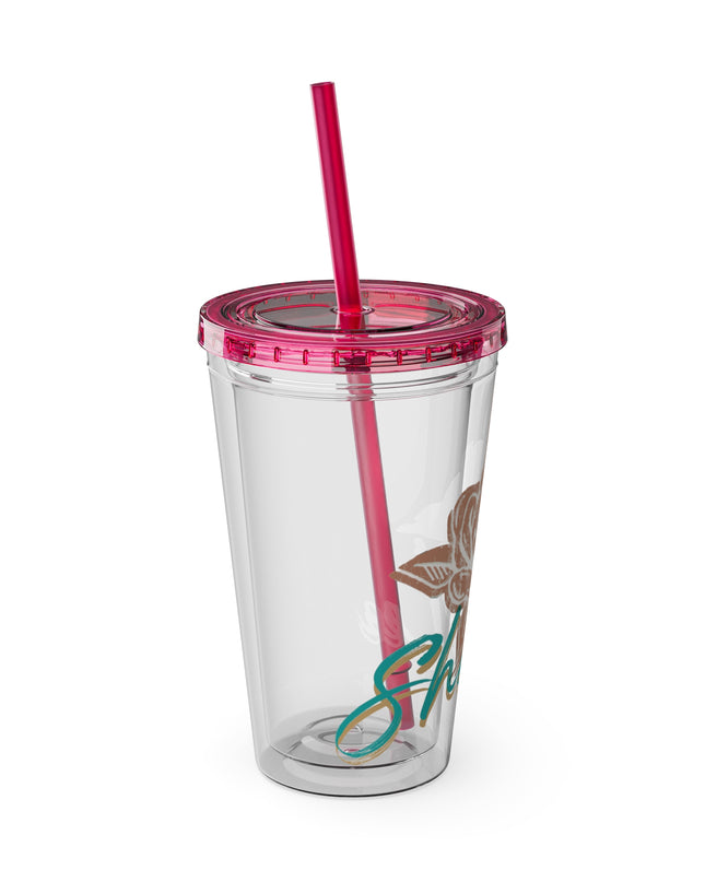 SheaLeeTumbler with Straw- Customizeable