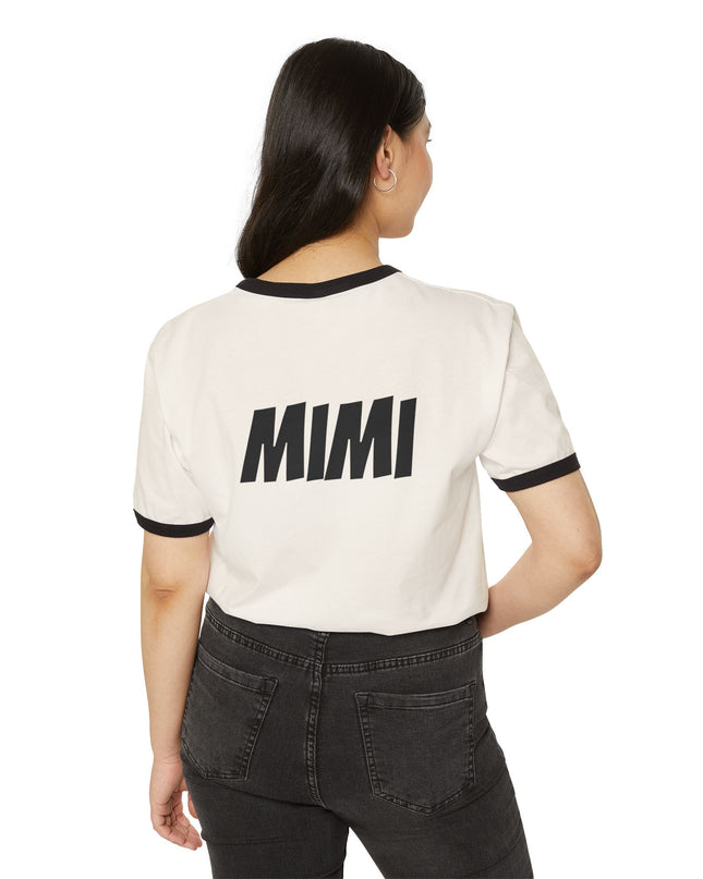 Ringer T-Shirt — “Pick Me! I’m Ready to Win Big!” Vintage Lottery Game Tee (Back 'MIMI')