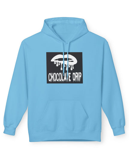 Chocolate Drip Hoodie — Retro Dripping Lip Graphic Sweatshirt