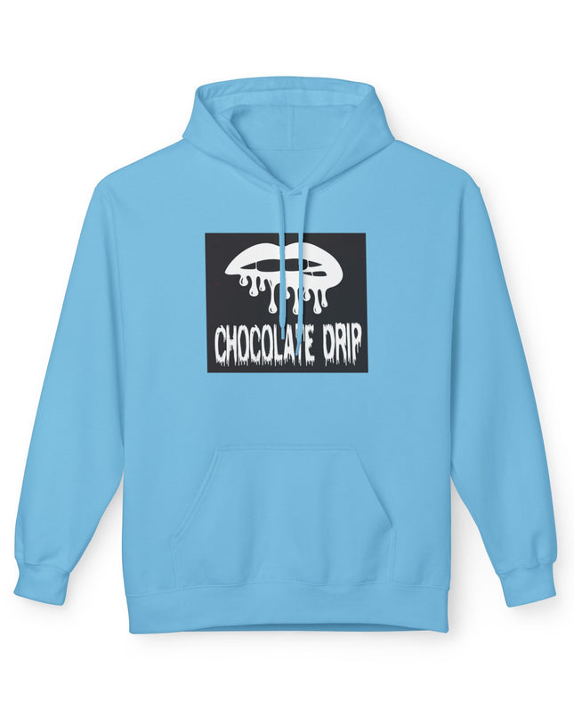 Chocolate Drip Hoodie — Retro Dripping Lip Graphic Sweatshirt