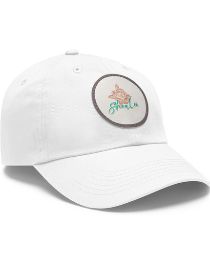 Stylish Dad Hat with Leather Rose Patch - Perfect Gift for Men & Women