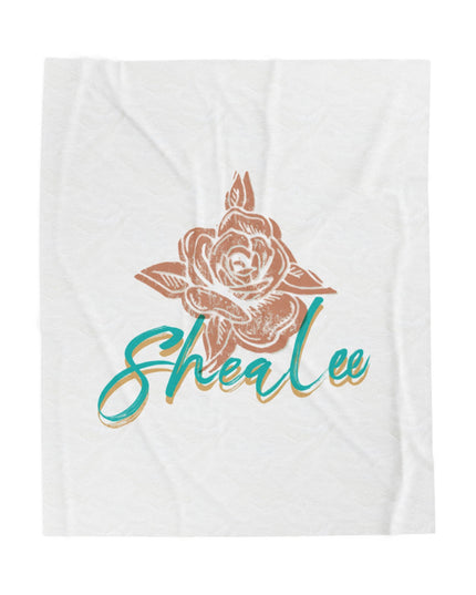 Custom Velveteen Plush Blanket with Floral Design for Cozy Living