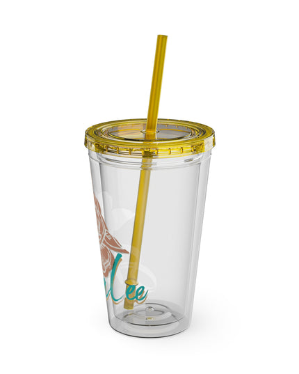 SheaLeeTumbler with Straw- Customizeable