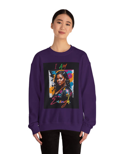 I Am Enough Artwork Crewneck Sweatshirt