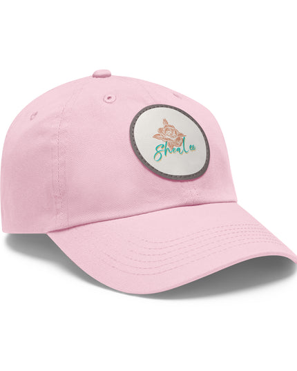 Stylish Dad Hat with Leather Rose Patch - Perfect Gift for Men & Women