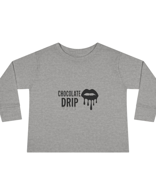 Toddler Long Sleeve Tee — "Chocolate Drip" Lip Graphic
