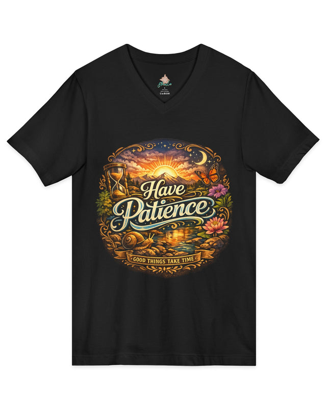 Have Patience V-Neck Tee