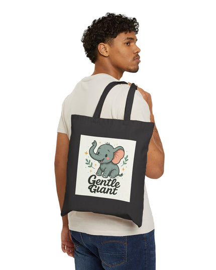 Gentle Giant Elephant Cotton Tote Bag