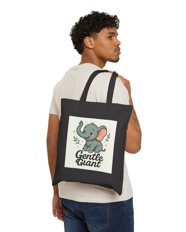 Gentle Giant Elephant Cotton Tote Bag