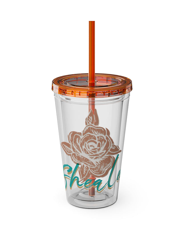 SheaLeeTumbler with Straw- Customizeable