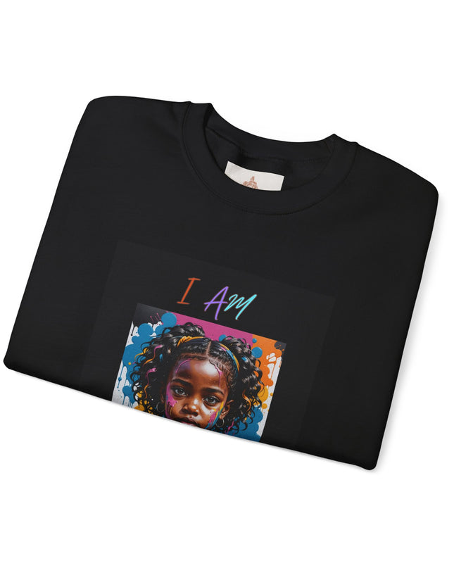 'Little Black Girl i am enough Crewneck Sweatshirt