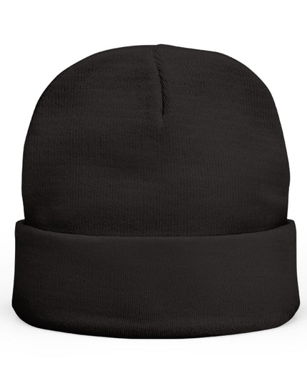 Embroidered Chocolate Drip Knit Beanie