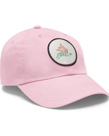 Stylish Dad Hat with Leather Rose Patch - Perfect Gift for Men & Women