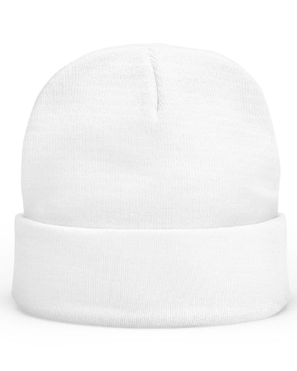Embroidered Chocolate Drip Knit Beanie