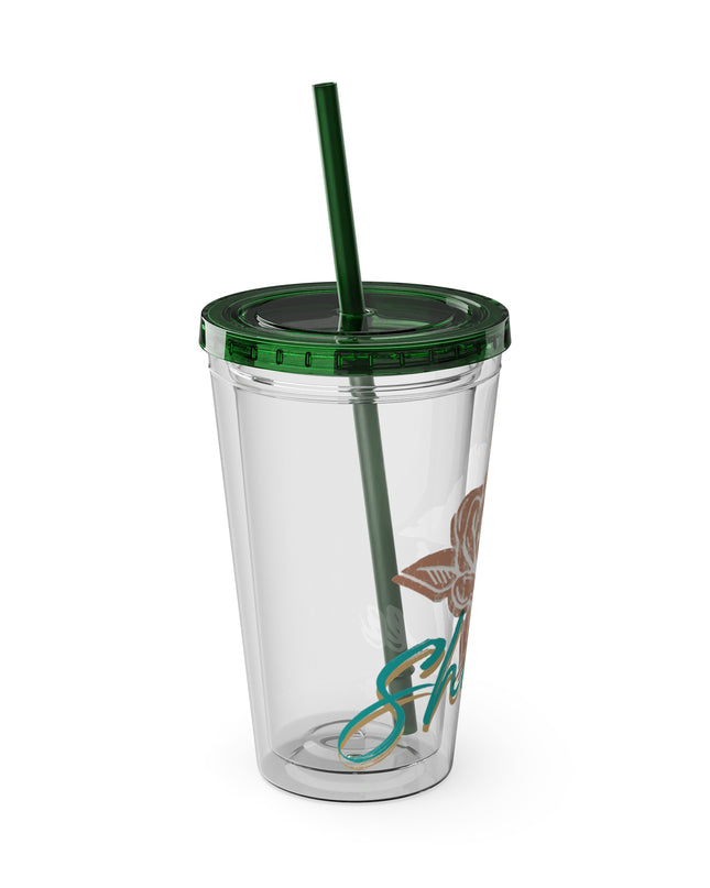 SheaLeeTumbler with Straw- Customizeable