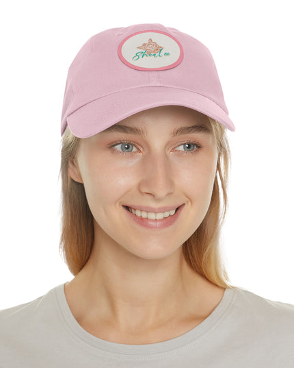Stylish Dad Hat with Leather Rose Patch - Perfect Gift for Men & Women