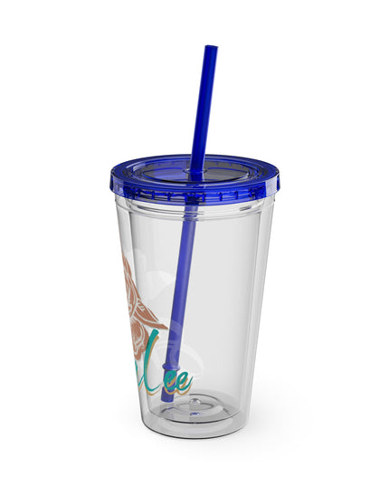 SheaLeeTumbler with Straw- Customizeable