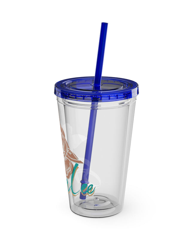 SheaLeeTumbler with Straw- Customizeable