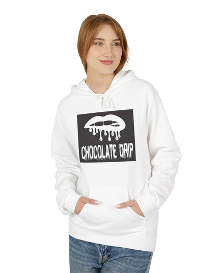 Chocolate Drip Hoodie — Retro Dripping Lip Graphic Sweatshirt