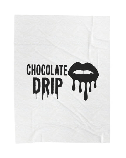 Chocolate Drip Plush Blanket