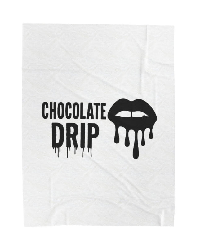 Chocolate Drip Plush Blanket