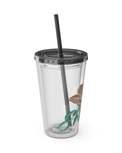SheaLeeTumbler with Straw- Customizeable
