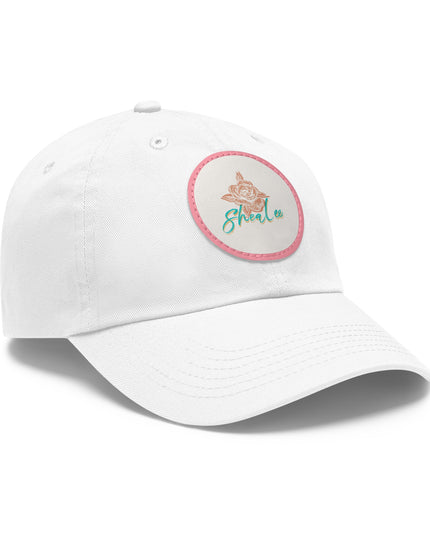 Stylish Dad Hat with Leather Rose Patch - Perfect Gift for Men & Women