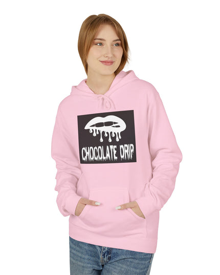 Chocolate Drip Hoodie — Retro Dripping Lip Graphic Sweatshirt