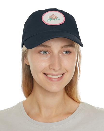 Stylish Dad Hat with Leather Rose Patch - Perfect Gift for Men & Women