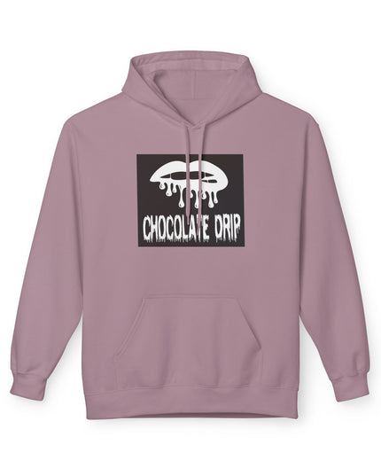 Chocolate Drip Hoodie — Retro Dripping Lip Graphic Sweatshirt
