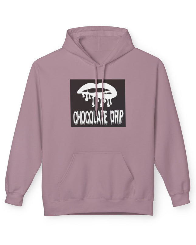 Chocolate Drip Hoodie — Retro Dripping Lip Graphic Sweatshirt